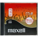 Maxell CD-R 80 Audio Music PRO, Jewelcase, 1 piece (SKU: 515825, MPN: MX624880)