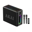 AKAI Bluetooth Party Speaker with 2 Wireless Microphones TWS 80W ABTSW-120
