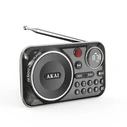 Φορητό Ραδιόφωνο Akai APR-500BK Μαύρο με Bluetooth, USB, TF, REC, έξοδο ακουστικών και οθόνη-2.5W (ΔΕΝ ΛΕΙΤΟΥΡΓΟΥΣΕ Ο ΗΧΟΣ ΜΕ ΤΛΑΙΠΩΡΗΜΕΝΗ ΣΥΣΚΕΥΑΣΙΑ /ΧΩΡΙΣ MANUAL)