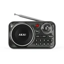 Φορητό Ραδιόφωνο Akai APR-500BK Μαύρο με Bluetooth, USB, TF, REC, έξοδο ακουστικών και οθόνη-2.5W (ΔΕΝ ΛΕΙΤΟΥΡΓΟΥΣΕ Ο ΗΧΟΣ ΜΕ ΤΛΑΙΠΩΡΗΜΕΝΗ ΣΥΣΚΕΥΑΣΙΑ /ΧΩΡΙΣ MANUAL)