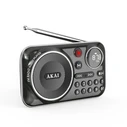 Φορητό Ραδιόφωνο Akai APR-500BK Μαύρο με Bluetooth, USB, TF, REC, έξοδο ακουστικών και οθόνη-2.5W (ΔΕΝ ΛΕΙΤΟΥΡΓΟΥΣΕ Ο ΗΧΟΣ ΜΕ ΤΛΑΙΠΩΡΗΜΕΝΗ ΣΥΣΚΕΥΑΣΙΑ /ΧΩΡΙΣ MANUAL)