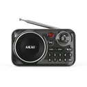 Φορητό Ραδιόφωνο Akai APR-500BK Μαύρο με Bluetooth, USB, TF, REC, έξοδο ακουστικών και οθόνη-2.5W (ΔΕΝ ΛΕΙΤΟΥΡΓΟΥΣΕ Ο ΗΧΟΣ ΜΕ ΤΛΑΙΠΩΡΗΜΕΝΗ ΣΥΣΚΕΥΑΣΙΑ /ΧΩΡΙΣ MANUAL)
