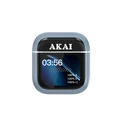 AKAI Wireless Bluetooth Earbuds In Ear with ANC ENC and 2.01 inch Display Case Blue