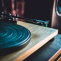 Audio‑Technica AT‑LPW40WN Turntable (Black/Walnut) with Integrated Phono Preamp, Manual Operation
