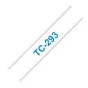 Brother P-Touch TC-293 9mm White on Blue Label Tape Cassette