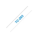 Brother P-Touch TC-293 9mm White on Blue Label Tape Cassette