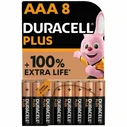 Duracell Plus Αλκαλικές Μπαταρίες AAA 1.5V 8τμχ