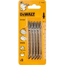 Dewalt DT2164 T-shank HCS Jigsaw Blades for Wood 100mm (5 pcs)
