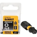Dewalt Σετ 5 μύτες κατσαβιδιού PZ1 x 25mm Extreme Impact Torsion DT7386T-QZ