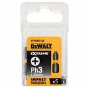 Dewalt Σετ 5 Μύτες Κατσαβιδιού PH3 x 25 mm Impact Torsion DT7995T-QZ