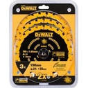Dewalt Wood Cutting Saw Blade 190mm 3pc (DT10399)