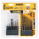 Dewalt Σετ 19 τρυπανιών HSS με κυλινδρικό στέλεχος για μέταλλο DT70728