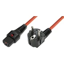 MicroConnect Power Cable Schuko to IEC C13 3m Orange
