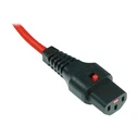 MicroConnect Καλώδια Δικτύου IEC C13 IEC C14 3m Κόκκινο PC1387