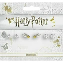 The Carat Shop Ltd Harry Potter Deathly Hallows Golden Snitch Platform Stud Earring Set