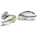 The Carat Shop Ltd Harry Potter Deathly Hallows Golden Snitch Platform Stud Earring Set