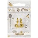 Harry Potter Golden Snitch Gold Tone Huggy Earrings The Carat Shop Ltd