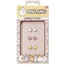 Carat Shop: Molang - Σετ καρφωτά σκουλαρίκια (MLES0127)