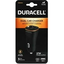 Duracell Φορτιστής Αυτοκινήτου 27W USB-A + USB-C Μαύρο DR6026A