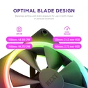 NZXT F-Series F120 RGB DUO 120mm Case Fan - Black (Single) - RF-D12SF-B1