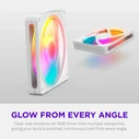 NZXT F140 140mm ARGB Case Fan White Edition - 2000 RPM, 91.83 CFM