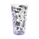 Wednesday Glass Tumbler 460ml - Transparent (Blue Sky)