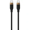 Duracell Πλεκτό Καλώδιο USB-C σε USB-C 60W PD 2m Μαύρο