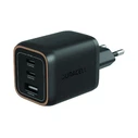 Duracell Φορτιστής Τοίχου GaN 65W 1xUSB-A + 2xUSB-C Μαύρος (DRACUSB25-EU)