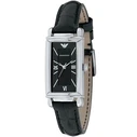 Armani Exchange Γυναικείο Ρολόι 20mm Μπαταρίας με Μαύρο Δερμάτινο Λουράκι (AR0278)