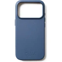 Mujjo Δερμάτινη Θήκη Back Cover 1mm Μπλε (iPhone 17 Pro)