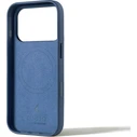 Mujjo Δερμάτινη Θήκη Back Cover 1mm Μπλε (iPhone 17 Pro)
