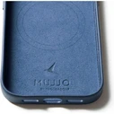 Mujjo Δερμάτινη Θήκη Back Cover 1mm Μπλε (iPhone 17 Pro)