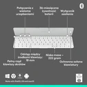 LOGITECH Keys‑To‑Go 2 Ασύρματο Bluetooth Μίνι Πληκτρολόγιο - Γκρι (US International)