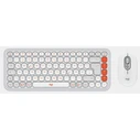 Logitech Pop Icon Combo Ασύρματο Bluetooth Σετ Πληκτρολόγιο & Ποντίκι US Λευκό