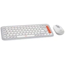 Logitech Pop Icon Combo Ασύρματο Bluetooth Σετ Πληκτρολόγιο & Ποντίκι US Λευκό