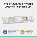 Logitech Pop Icon Combo Ασύρματο Bluetooth Σετ Πληκτρολόγιο & Ποντίκι US Λευκό