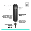 Logitech Spotlight 2 Pointer 910-007672 — Presenter με Πράσινο Laser, Γκρι