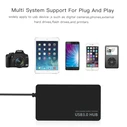 USB 3.0 4-Port USB-A Hub (Plug & Play)