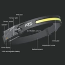ATC-HL01 360° Headlamp with Motion Sensor ON/OFF 350 Lumens - Atc