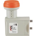 ATC LNB Twin ATC-2332 — Dual-output Satellite LNB, 0.3 dB Noise Figure, Input 10.70–12.75 GHz, Output 950–2150 MHz, 75 Ohm F-type, 2 outputs.