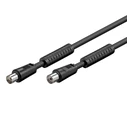 RF Cable 1.5m Black with Ferrite