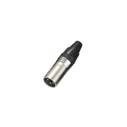 Oem Audio Connector Canon Male 3P Black Neu Type