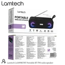 Portable Speaker LAMTECH BT FM Radio 10W Black