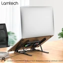 LAMTECH Βάση ψύξης φορητού υπολογιστή RGB μεταλλική πτυσσόμενη 17.3 ίντσες μαύρη