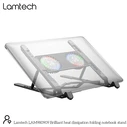 LAMTECH Βάση ψύξης φορητού υπολογιστή RGB μεταλλική πτυσσόμενη 17.3 ίντσες μαύρη
