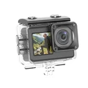 LAMTECH Action Camera 8K EIS Dual Screen WiFi with Remote Control Black