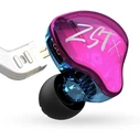 KZ In Ear Monitor Earphones ZST X Purple With Mic