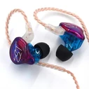 In Ear Monitor KZ ZST Purple No Mic Hybrid 1BA 1DD Earphones