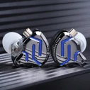 KZ ZSN Pro 2 In Ear Monitor Earphones Black Blue No Mic