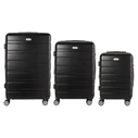 Anda Seat LG1 Hardshell Travel Luggage Set 3-piece Black (Max Height 76 cm, 4 Wheels)